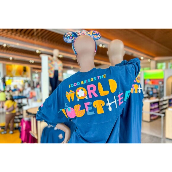 Disney Parks Epcot Food & Wine Festival 2022 Spirit Jersey Adult Size Small NEW - Picture 1 of 9